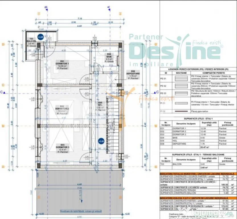 MIROSLAVA CENTRU, Proiect 7 CASE INDIVIDUALE, 179.900 € +