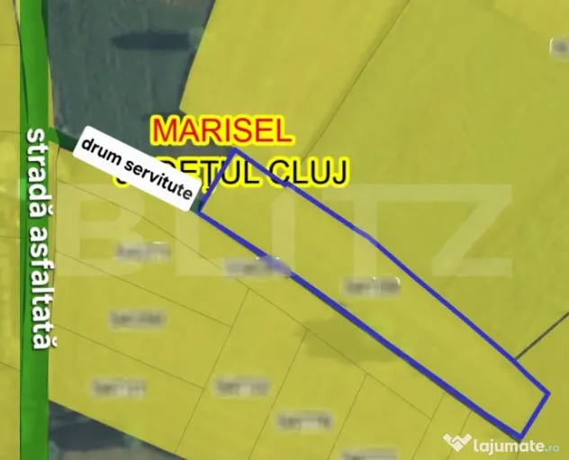 Teren parcelabil, front la strada, 2194mp, utilitati in zona