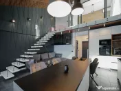 Penthouse tip Loft, 3 camere, pe două niveluri, cu teras... 