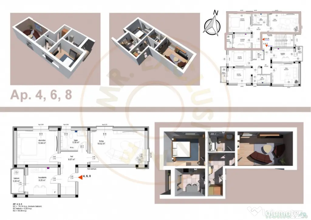 Apartament 2 camere, str Primăverii!