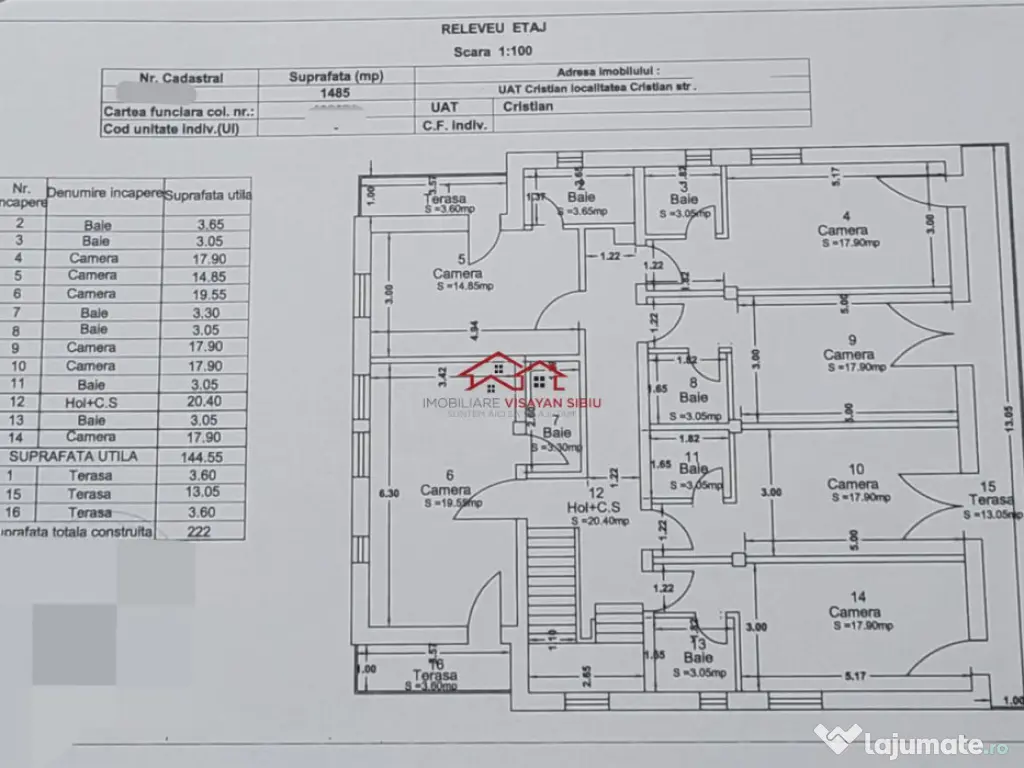 Oportunitate afacere imobil Cristian,jud.Sibiu,comision 0