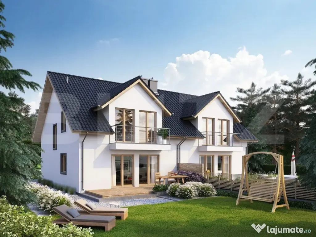 Parcela teren intravilan, constructie case, 698 mp, P+1E, Ti