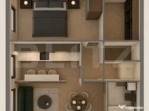 Apartamente moderne cu 2 camere, balcon si dressing - bloc n