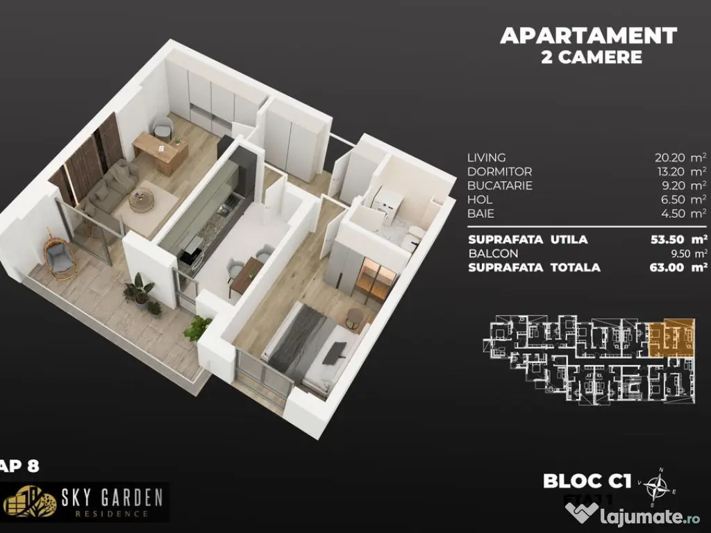 2cam. total dec. 3min metrou Berceni