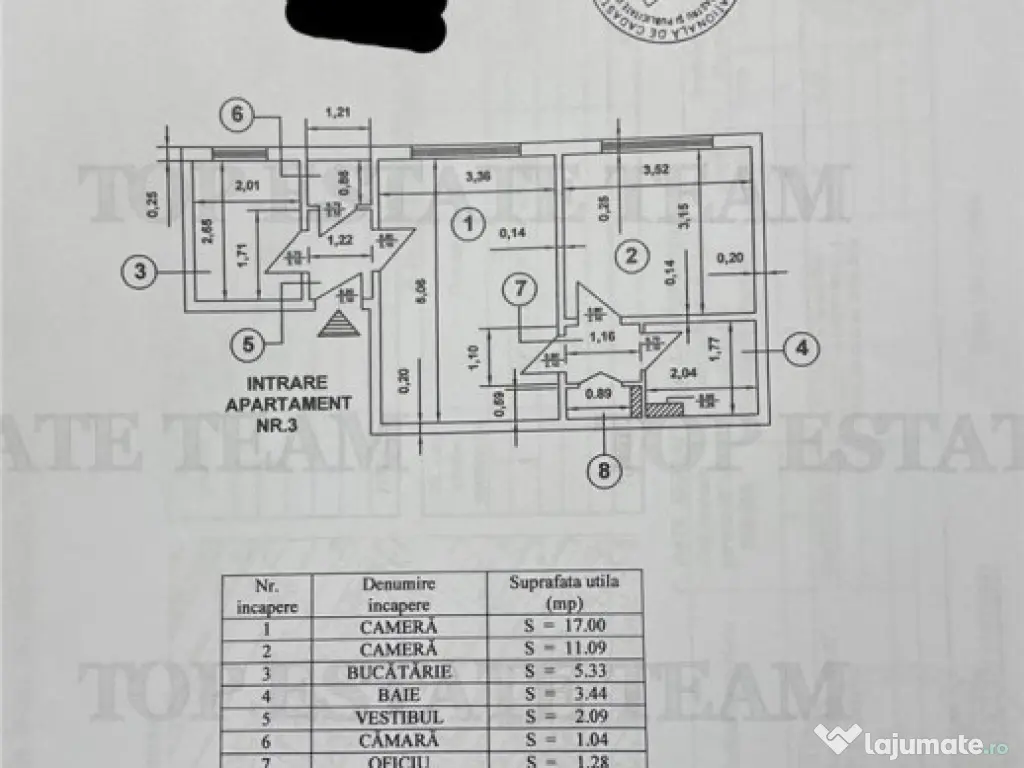 Apartament 2 camere semi-decomandat langa Universitatea de S