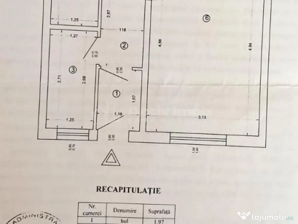 Piata Salajan, garsoniera parter bloc, intrare separata !
