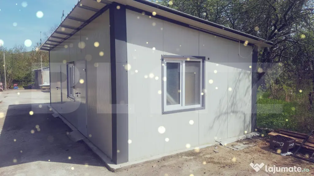 1000 MP Teren cu Casa Modulara si Spațiu Comercial |Sos. Pr