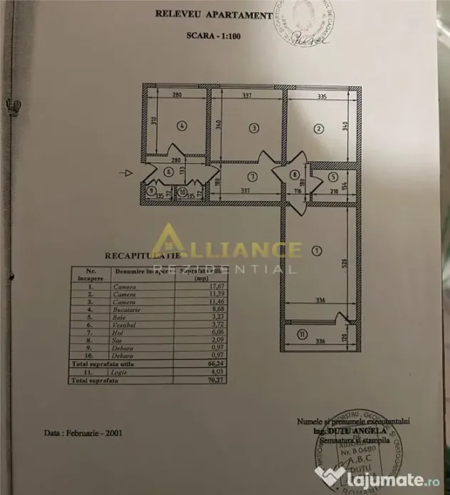 De apartament 3 camere, situat pe strada Turnul Magurele, i
