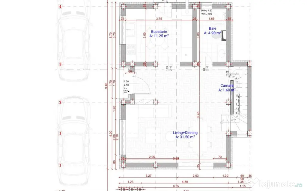 Casa intabulata de 4 camere cu 2 bai si teren de 200 mp in S