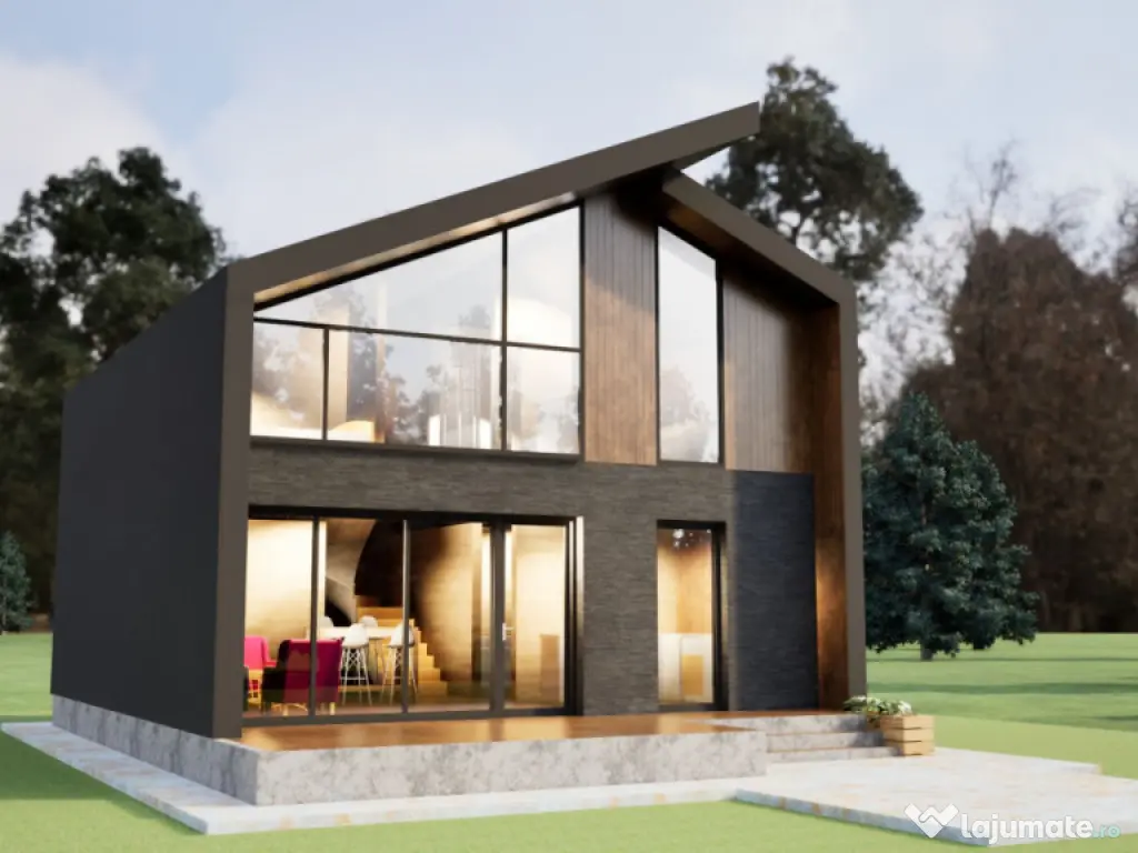 Casă nouă P+E, 115 mp, teren 900 mp, langa de Vatra Dornei