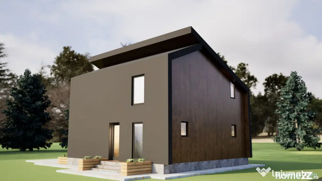 Casă nouă P+E, 115 mp, teren 900 mp, langa de Vatra Dornei