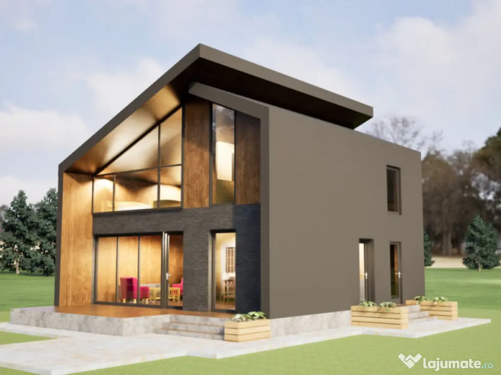 Casă nouă P+E, 115 mp, teren 900 mp, langa de Vatra Dornei