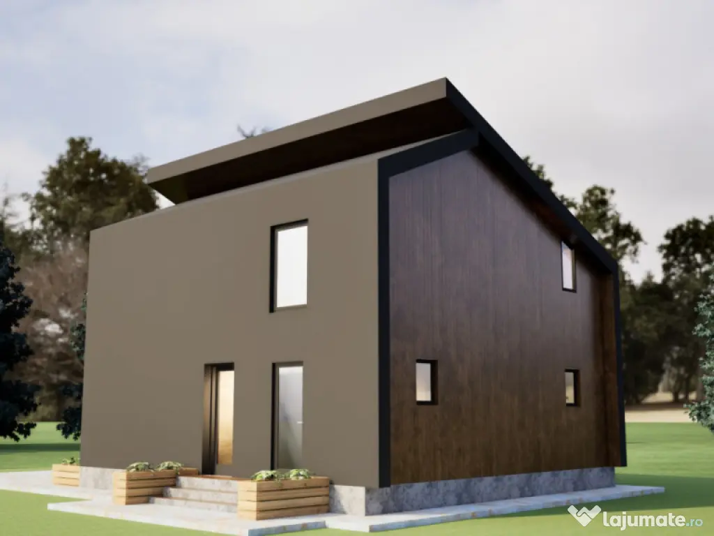 Casă nouă P+E, 115 mp, teren 900 mp, langa de Vatra Dornei