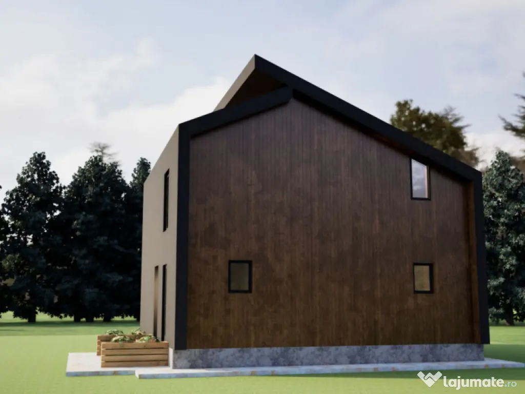 Casă nouă P+E, 115 mp, teren 900 mp, langa de Vatra Dornei