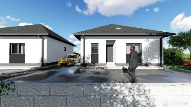 Mut.imed casa 3cam+curte 80mp in duplex -Popesti Leordeni...
