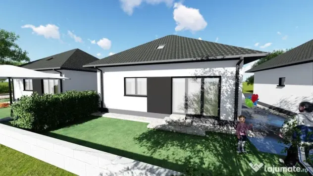 Mut.imed casa 3cam+curte 80mp in duplex -Popesti Leordeni...