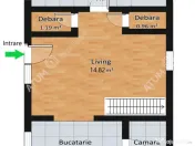 Cabana cu teren de 640 mp cu PUZ aprobat situata in Tropinii 