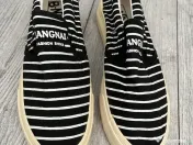 Espadrile alb-negru