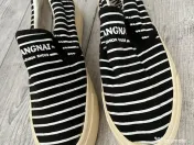 Espadrile alb-negru