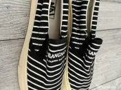 Espadrile alb-negru