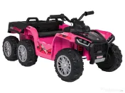 ATV electric pentru copii Kinderauto HL699 6x6, 4x 45W, 12V 14AH #pink 