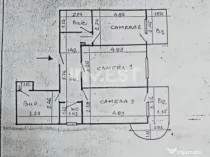 Apartament 3 camere, etajul 1, Gara- Scoala Stefan Barsanesc