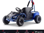 Kart electric pentru copii Kinder ecoGokart 1000W, baterie 48V Blue