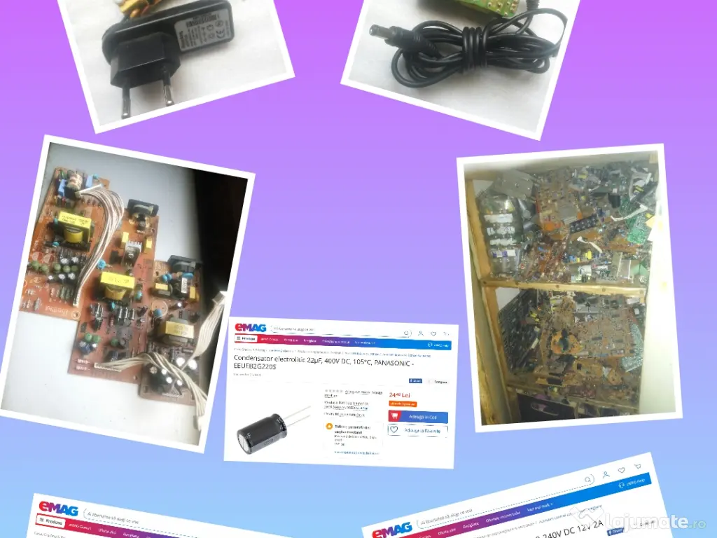 Condensator electrolitic si Surse 3-30 V