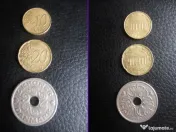 Monede rare 10 si 20 Euro Cent 2002 plus 5 Kroner 1990 