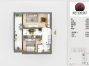 Apartament 2 camere Modern-Incalzire Pardoseala 