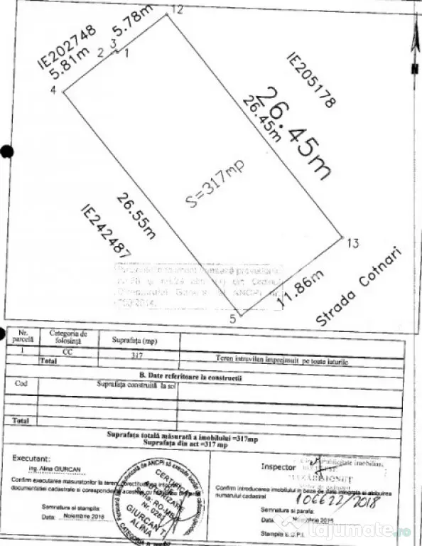 Teren 317MP | Straulesti | Langa padure | Proiect | Autoriza