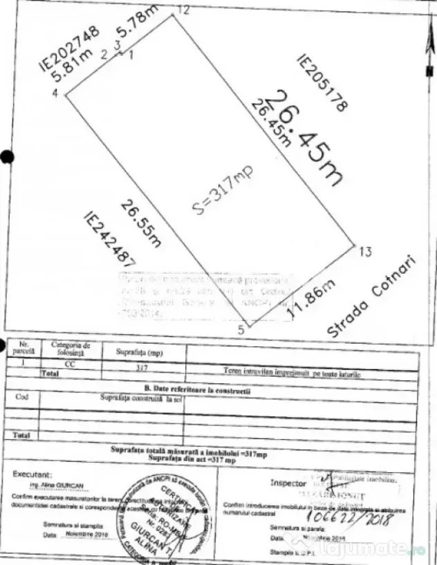 Teren 317MP | Straulesti | Langa padure | Proiect | Autoriza