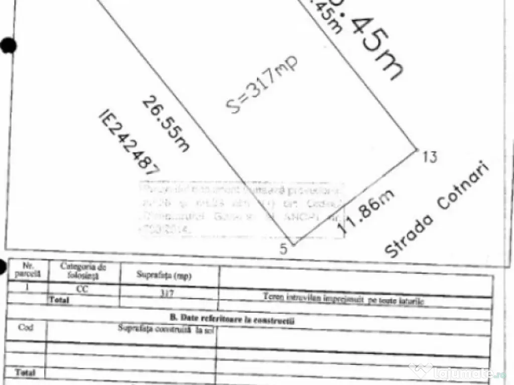 Teren 317MP | Straulesti | Langa padure | Proiect | Autoriza