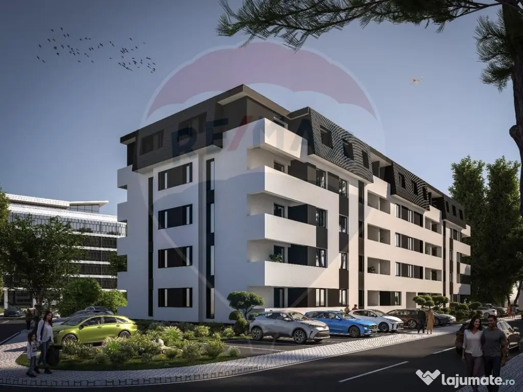 Apartament 2 camere de vânzare / Chiajna / Bloc nou / ba...