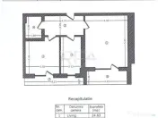 2 Camere 70m.p. + Parcare | Et.1/6 | Zona Sisesti 