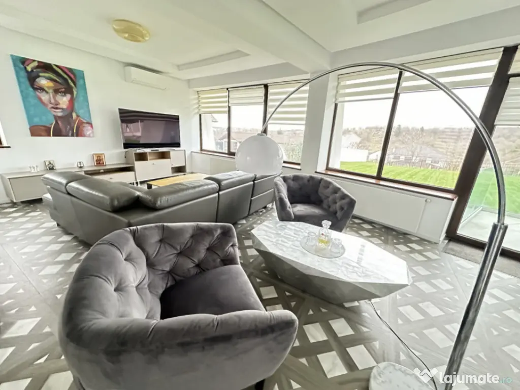 Casa de lux cu 5 camere piscina + sauna + jacuzzi + 2000mp t