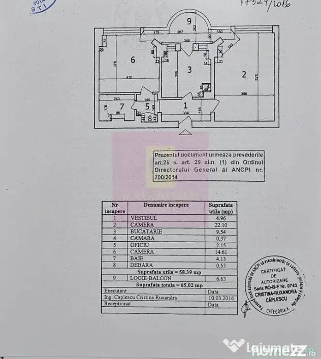 Vanzare apartament 2 camere in zona bd. Decebal stradal