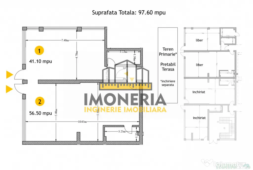 Pizzerie stradala-dotari full-100m metrou Mihai Bravu-posibi