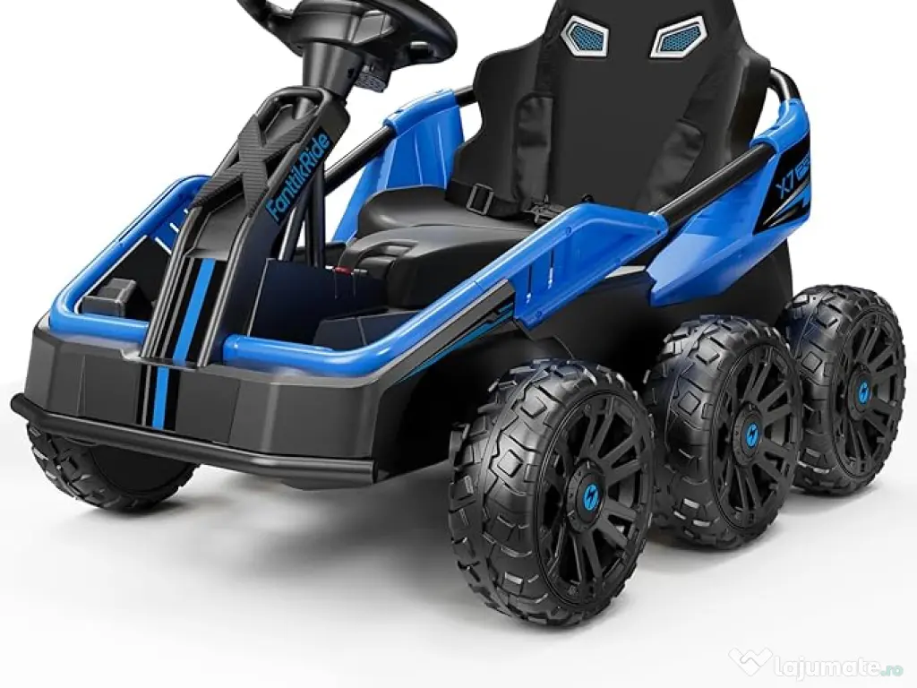 UTV electric pentru 2 copii Kinderauto BJSX2319 6x6 300W 24V Blue