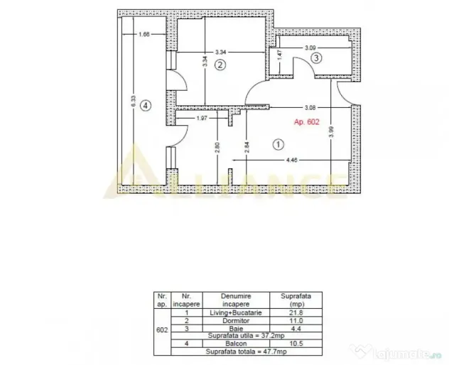 Apartament mobilat la Metrou Berceni, strada Biruintei