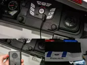 Masinuta electrica pt 2 copii Kinderauto Police Patrol 4x200w, 24V Black