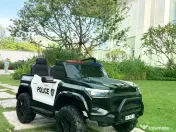 Masinuta electrica pt 2 copii Kinderauto Police Patrol 4x200w, 24V Black