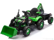 Tractoras electric pentru copii Kinderauto BJEJ1588E 2x35W, 12V Green