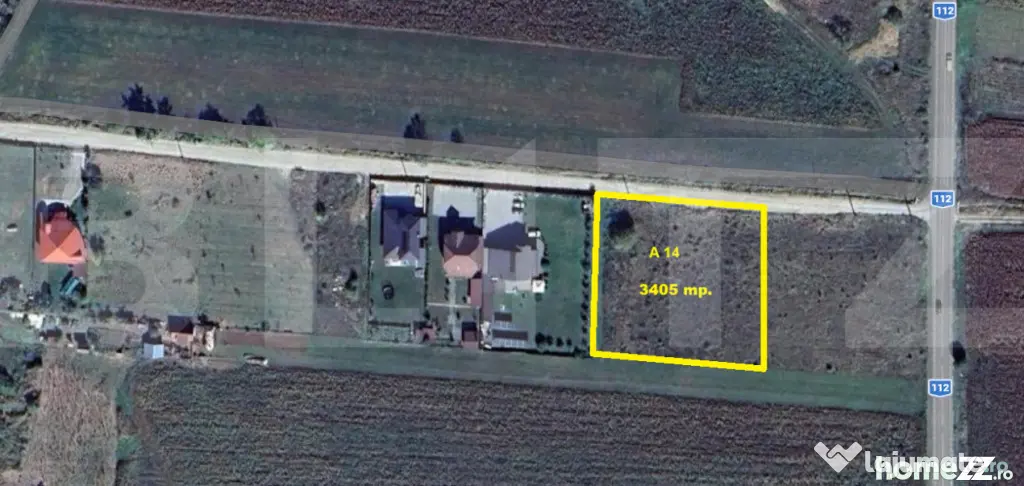 Teren intravilan 3405 mp – PUZ aprobat, front 60 m - Sancraiu (Covasna)