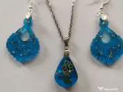 Set lantisor cu pandantiv si cercei 