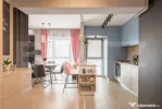 Apartament 2 camere, living cu bucătărie open space, balco