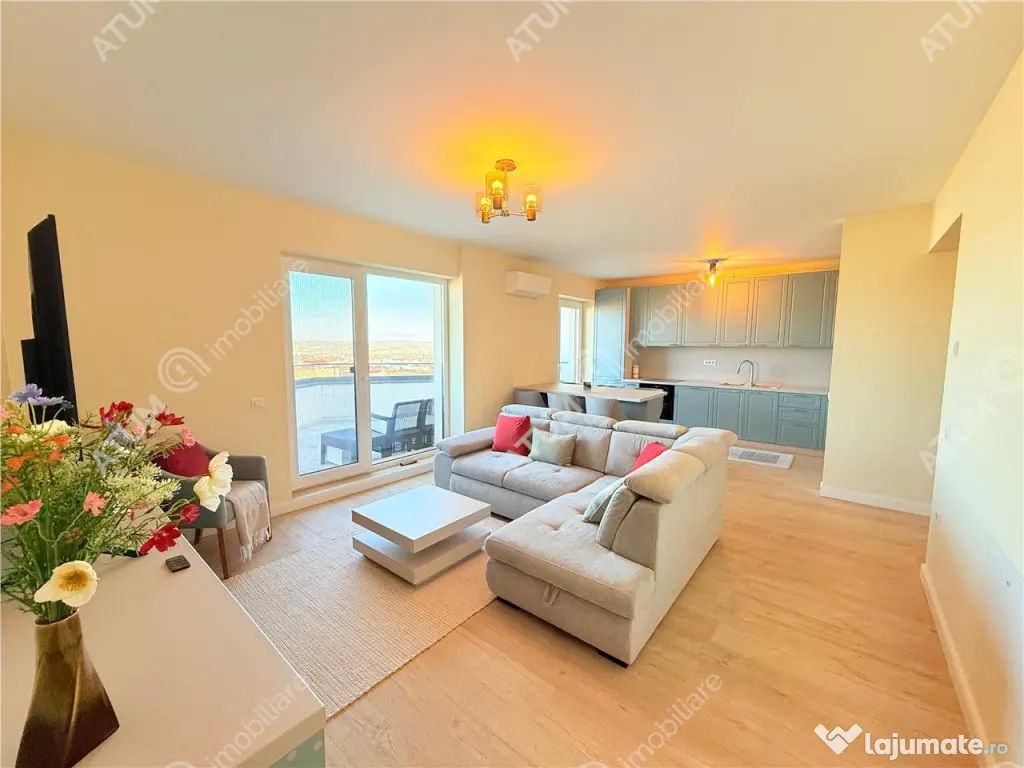 Penthouse 3 camere 85 mp utili parcare subterana boxa 110 mp