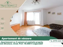 Apartament cu 2 camere și centrală proprie