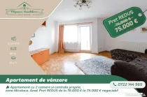 Apartament cu 2 camere și centrală proprie, zona Micalaca,