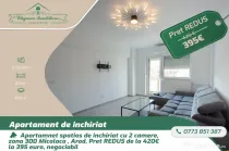 Apartamnet spatios de inchiriat cu 2 camere, zona 300 Micala
